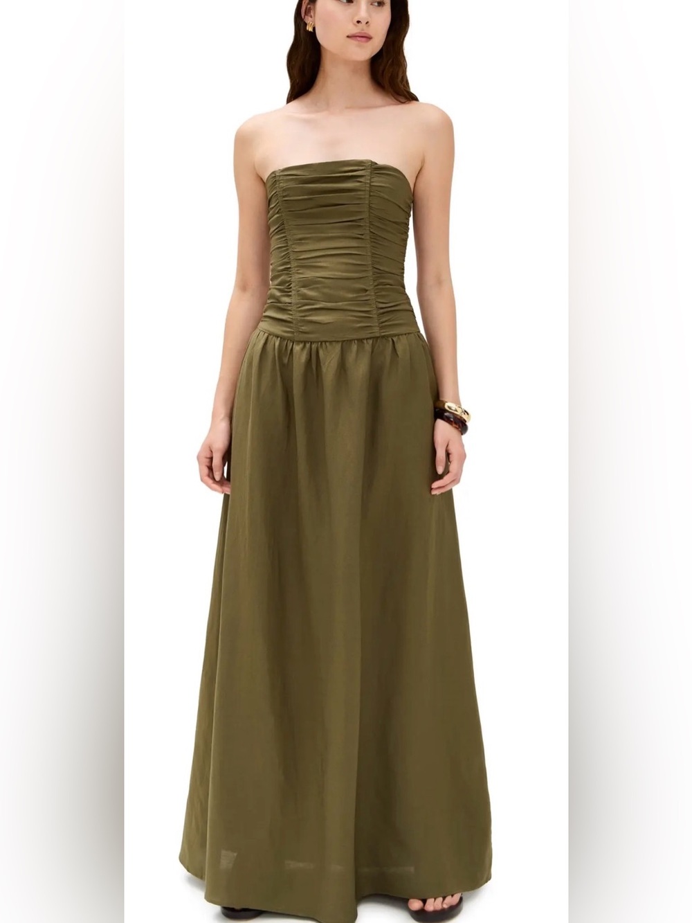 Lioness sage green sleeveless formal maxi dress NWT sz small